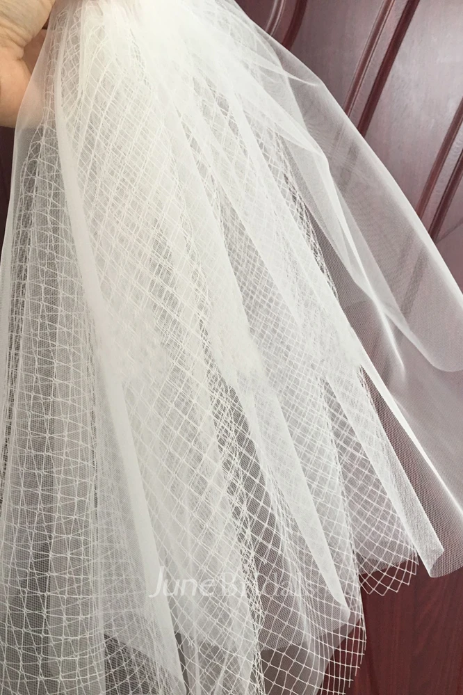 Simple Style Multi-Layer Tulle Mesh Wedding Veil