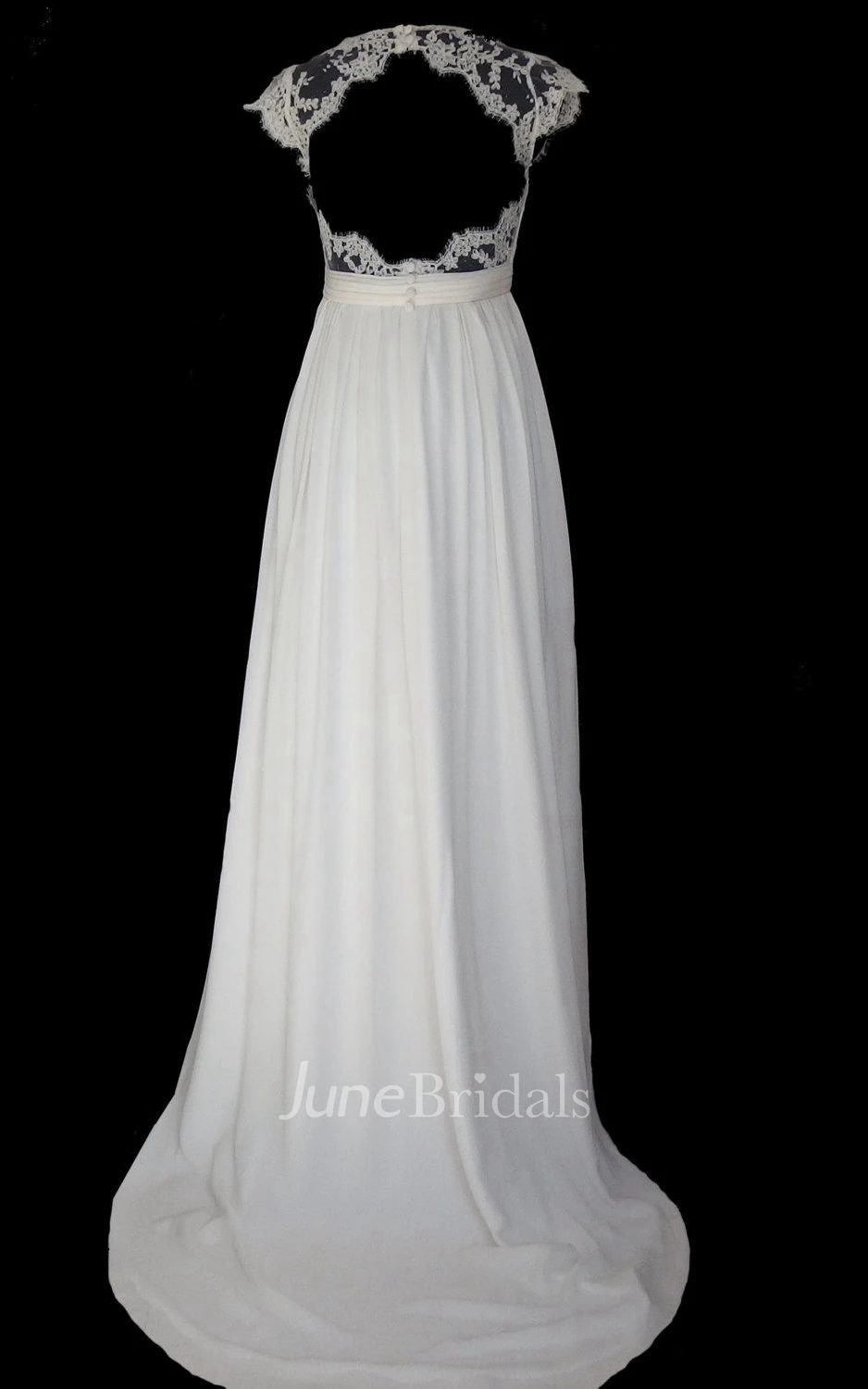 Wedding Size Empire And Backless Dress