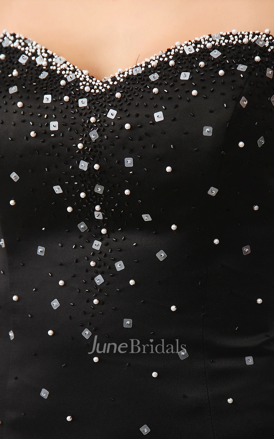 Chic High-Low Soft Flowing Fabric Sleeveless Dress With Crystal Detailings