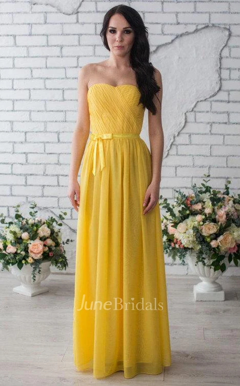 Floor-length Chiffon Dress