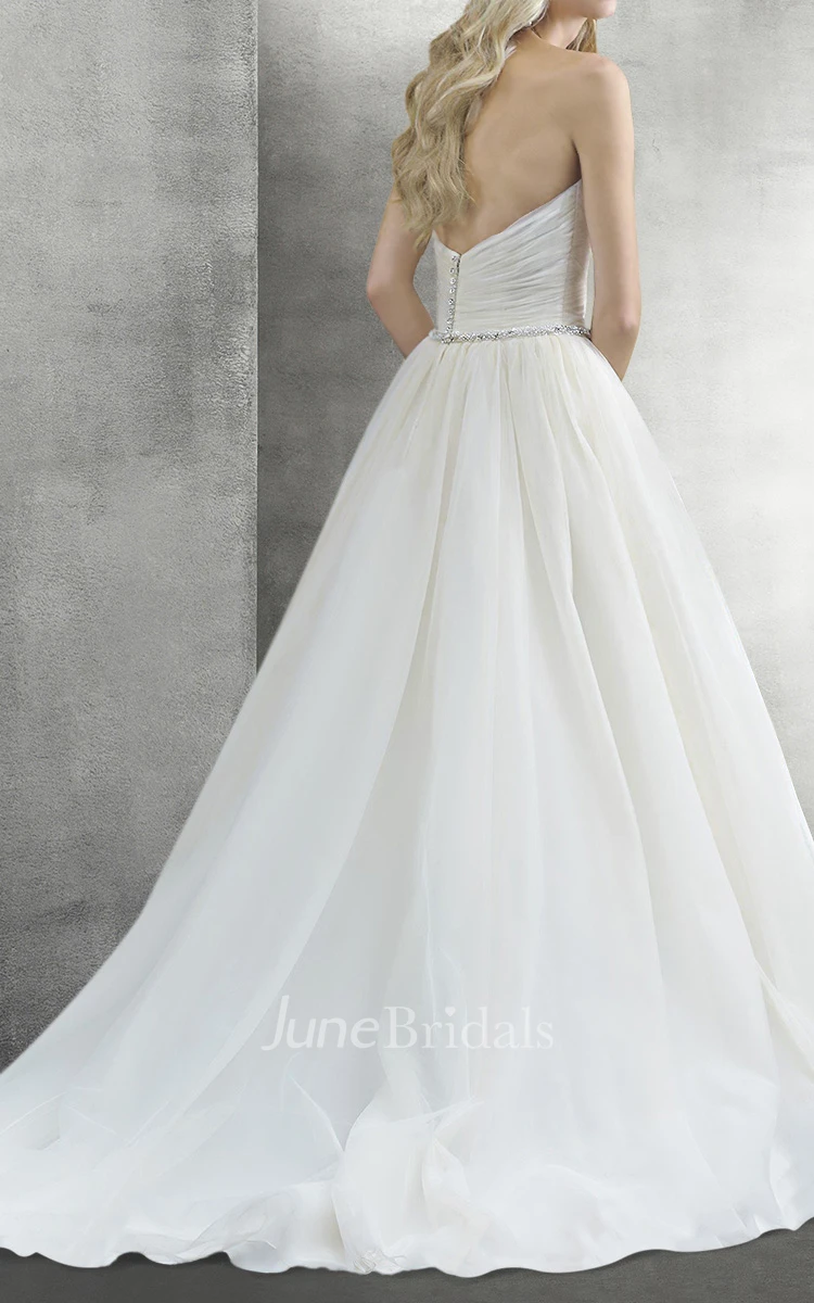 Sweetheart A-Line Organza Wedding Dress
