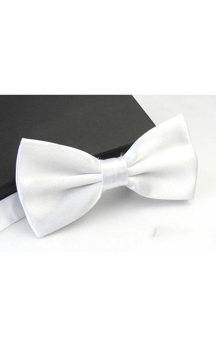 Plain Satin Wedding Bow Tie-11 Color Options