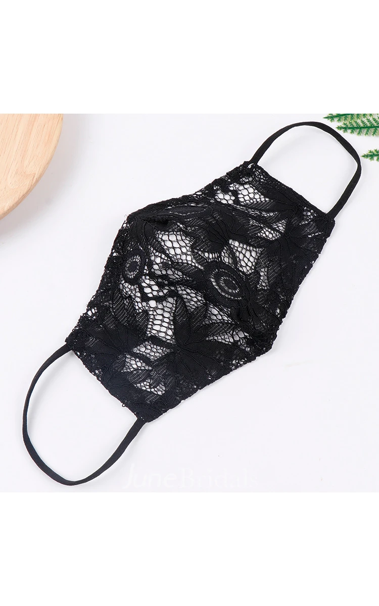 Non-Medical Lace Appliqued Wedding Face Masks