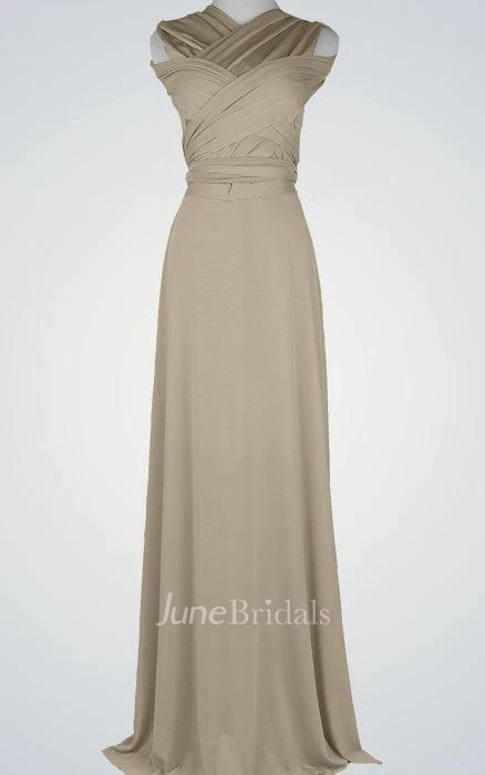 Simple A Line Long Bridesmaid Nude Long Floor Length Prom Long Prom Party Long Bridesmaid Dress