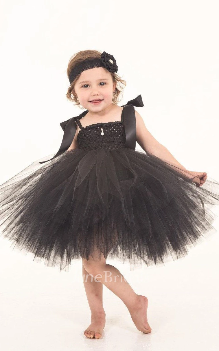 Girls Tutu Audrey Hepburn Inspired Dress With Straps