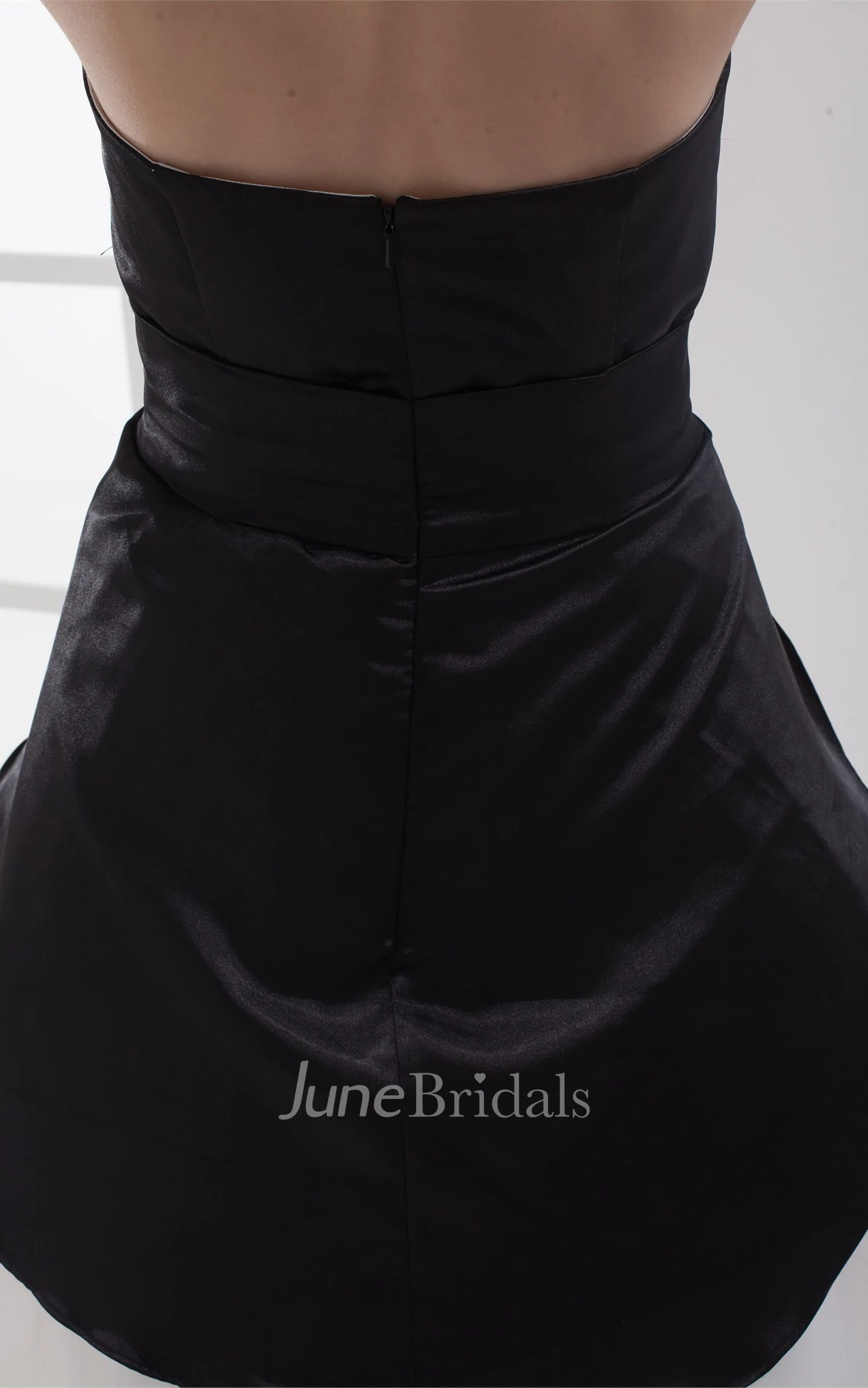 Black-And-White High-Low Dress with Tiers and Ruffles