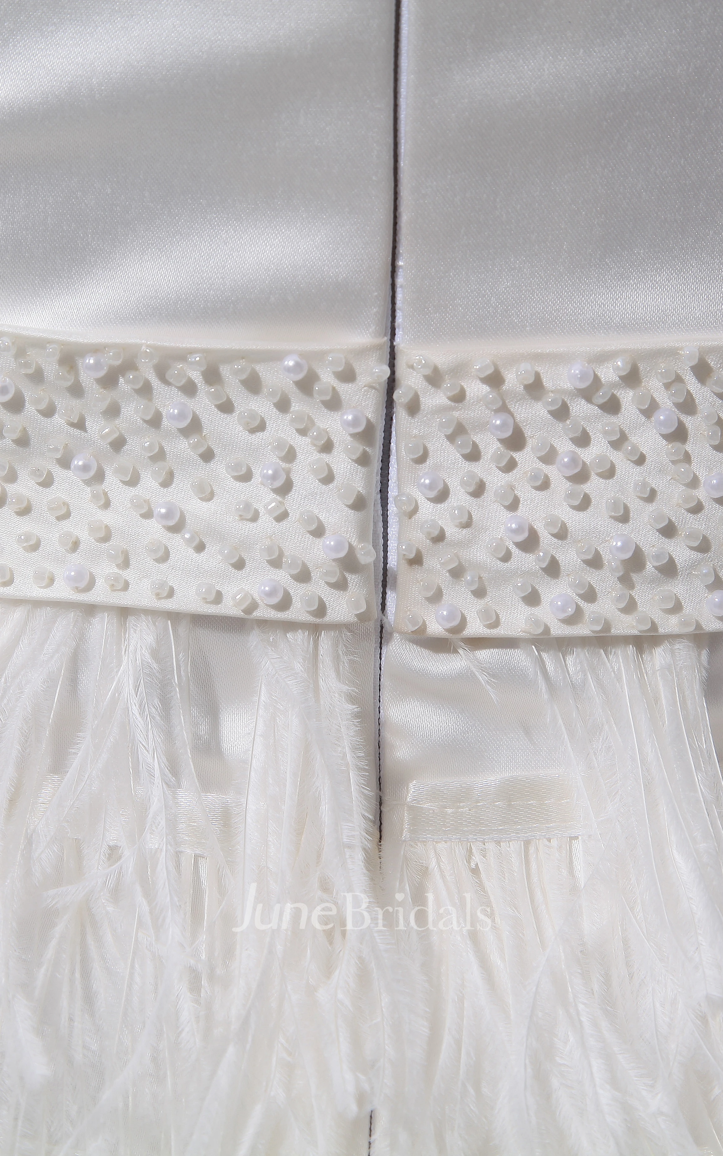 Notched Sleeveless Short Dress With Beaded Waist