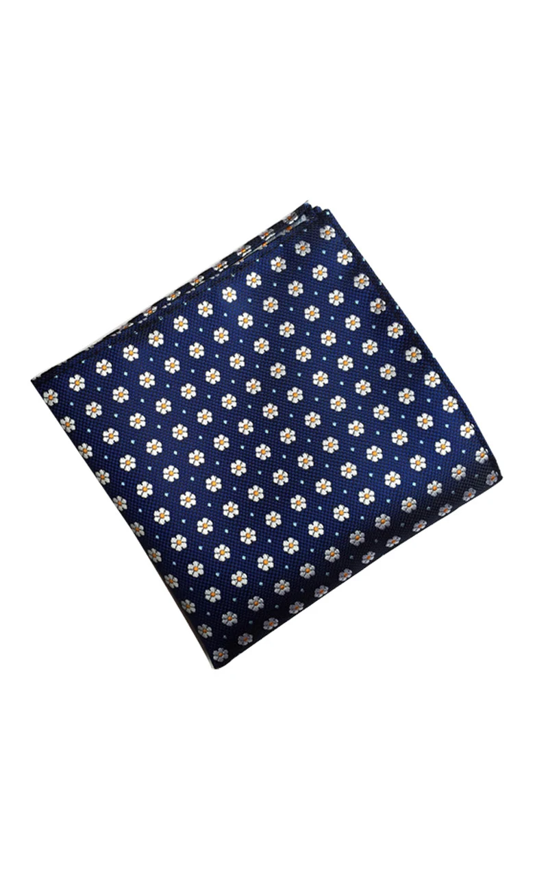 Floral Print and Polka Dot Pocket Square-10 Color Options