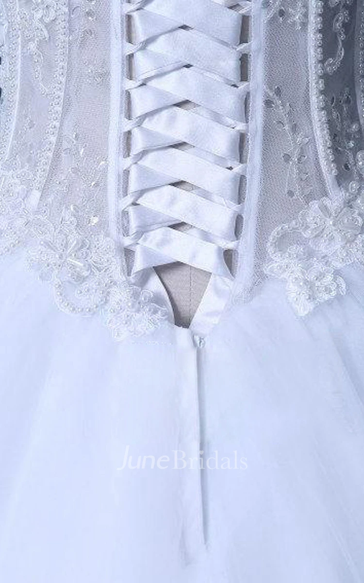 Ball Gown Sweetheart Lace Weddig Dress