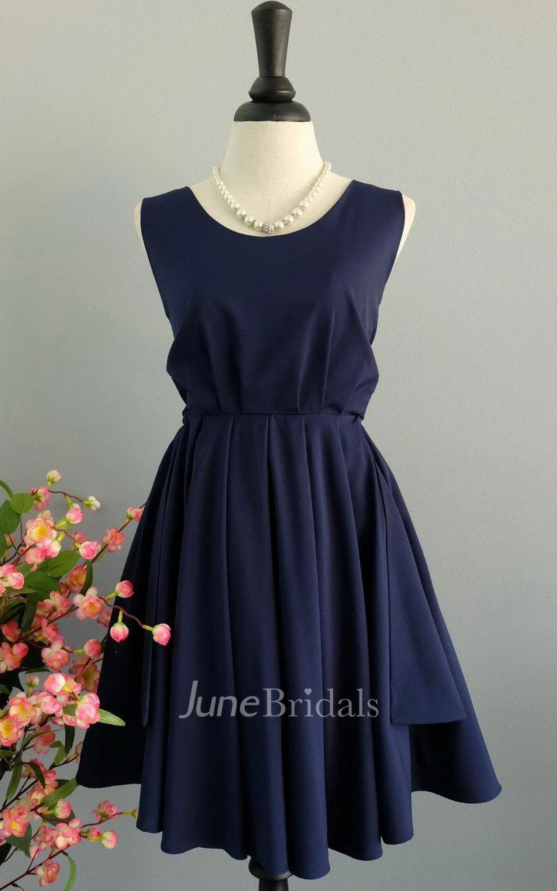 Backless Dress With Low-V Back