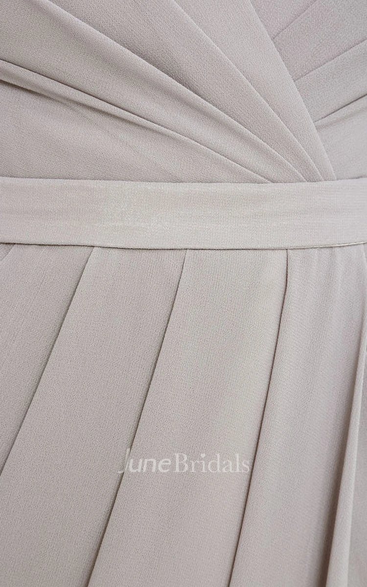 V-Neck Chic Sheath With Front Split