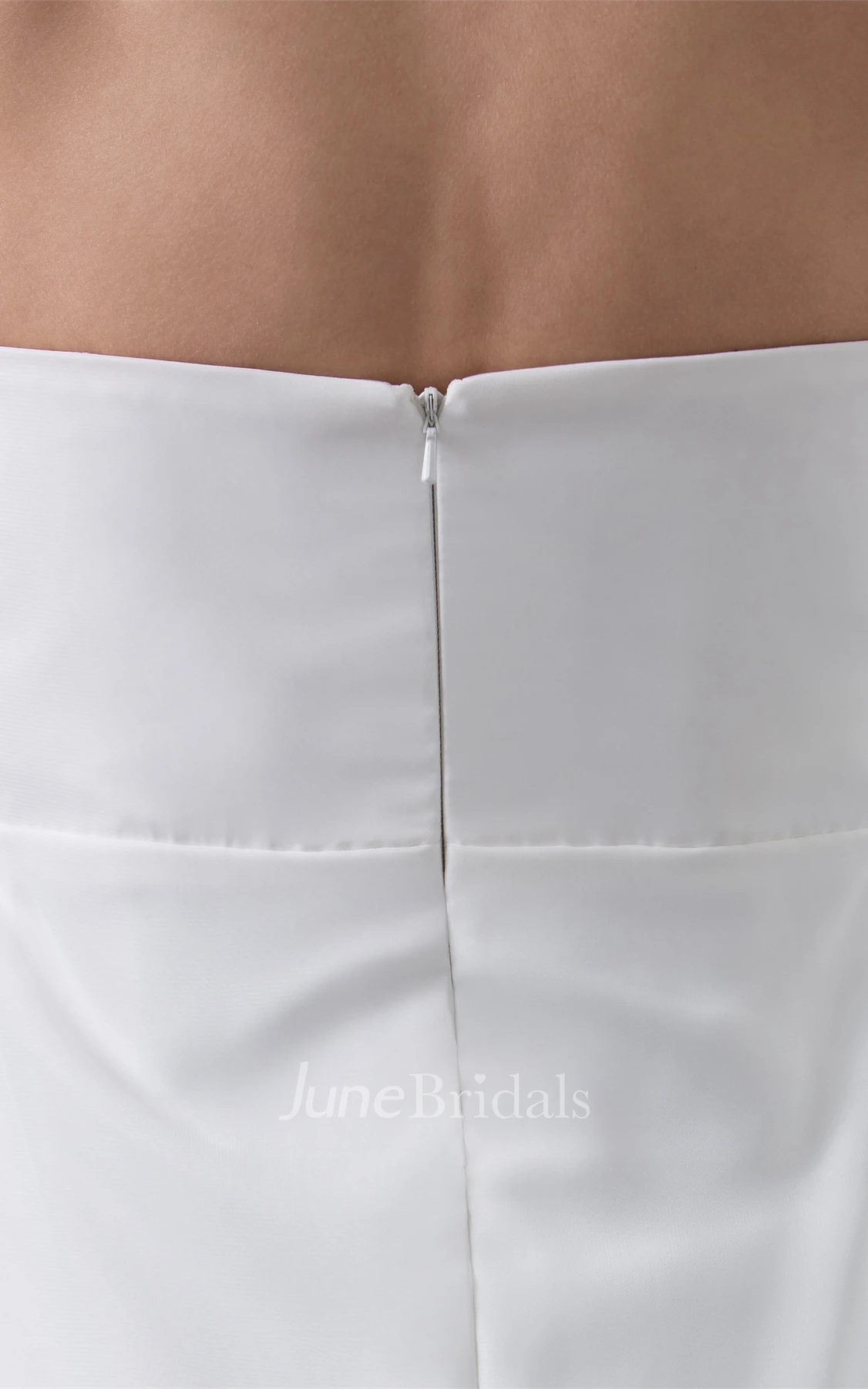 Strapless Empire Chiffon Maxi Dress with Pleats