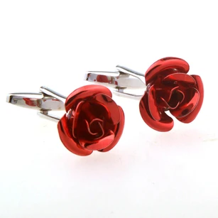 Copper Rose Groom Cufflinks-4 Color Options