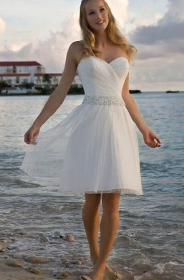 Short Wedding Dress White Bridal Gowns June Bridals