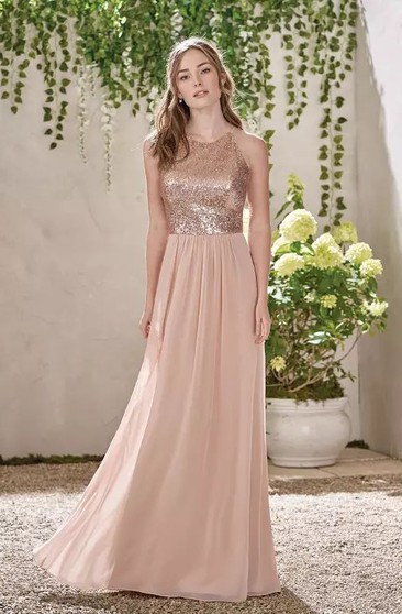blush glitter dress