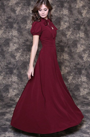 burgundy knee length bridesmaid dresses