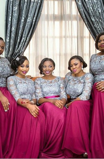 hot pink wedding dresses bridesmaids