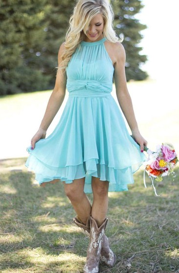 turquoise country bridesmaid dresses