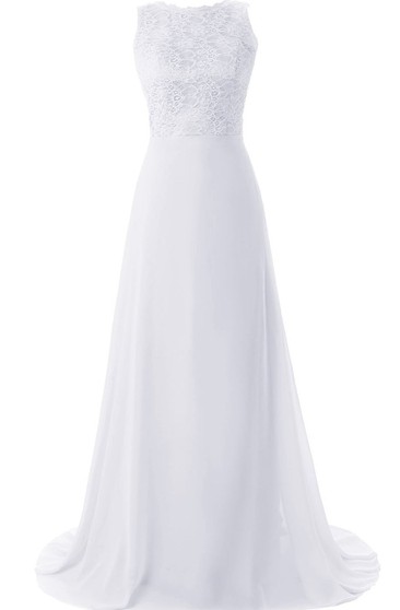 white long graduation dress