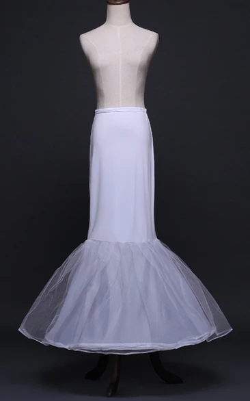 New Fishtail Tulle Petticoat with Elastic Belt Mesh Tulle Trailing Bone Wedding Dress Accessories