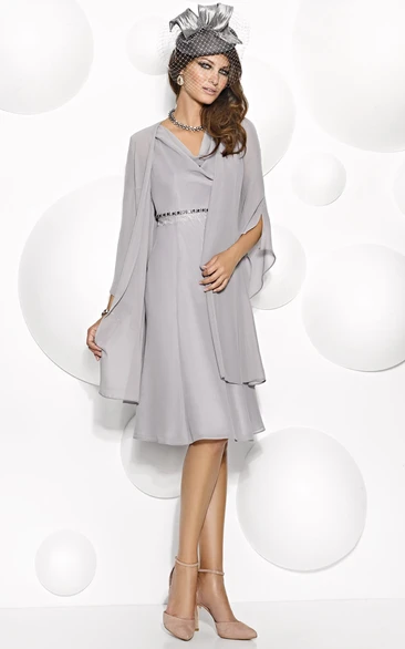 Mother of the bride hotsell dresses gray tea length