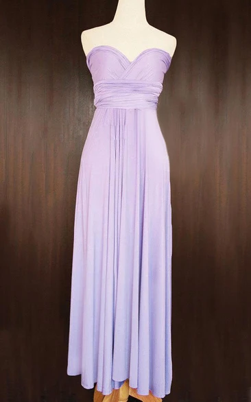Maxi Lilac Convertible Wrap Jersey Dress