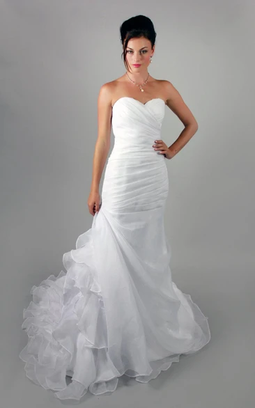 Organza Fit and Flare Wedding Dress