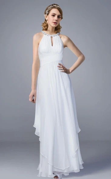 Floor length white sales dresses for graduation