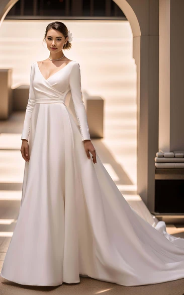 Simplicity Solid Buttons V Neck A Line Dresses Simplicity Solid Buttons V Neck A Line Dresses
