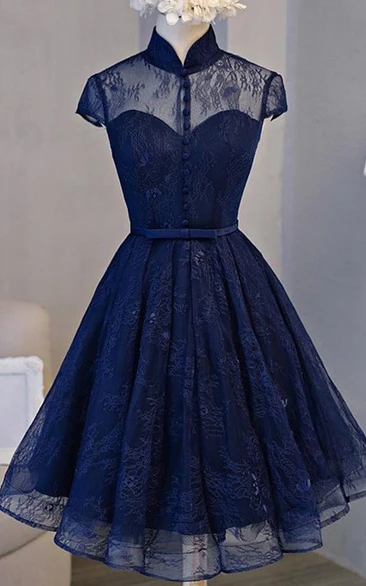 Purple and Blue Sweet 16 Court Dresses