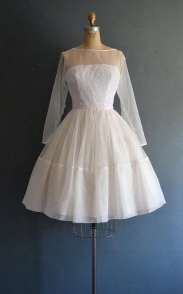Dawn 60S Short Wedding 1960S Weddig Dress