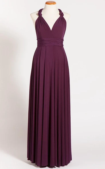 Purple Maternity Infinity Long Dress