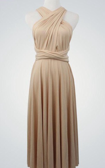 Infinity Cocktail Bridesmaid Dress With Bow