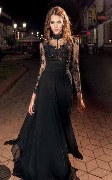 Black gothic formal outlet dresses