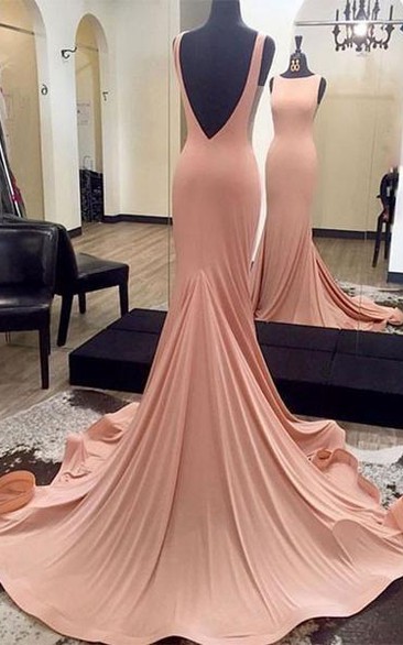 Mermaid Sexy Evening Prom Dress Long Backless Party Prom Dress