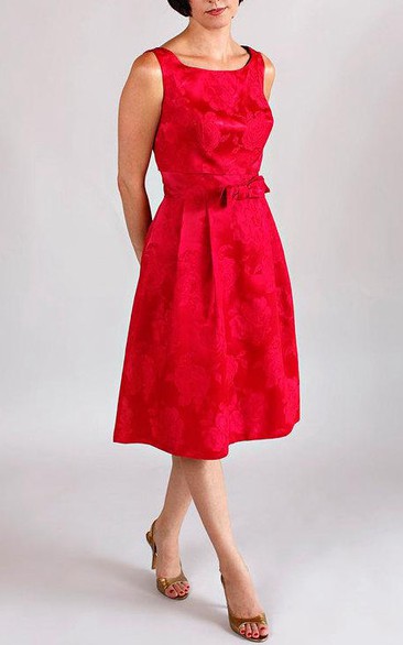 Vintage Red Lace Dress with Bow