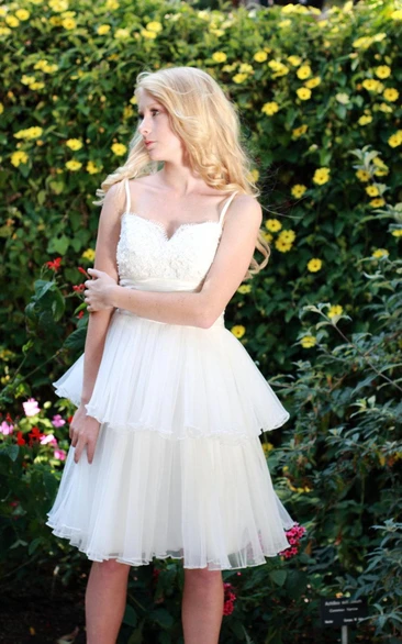 Tea Length Bridal Shower Dress