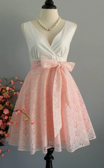 My Lady Ii Spring Summer Sun White Top Pink Lace Skirt Sweet Pink Lace Bridesmaid Pink Lace Party White Tea Xs Xl Dress