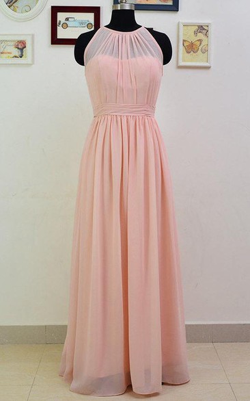Long Chiffon Bridesmaid Long Pearl Pink Convertible Floor Length Prom Bridesmaid Dress