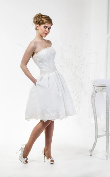 Short Wedding Dresses with Corset