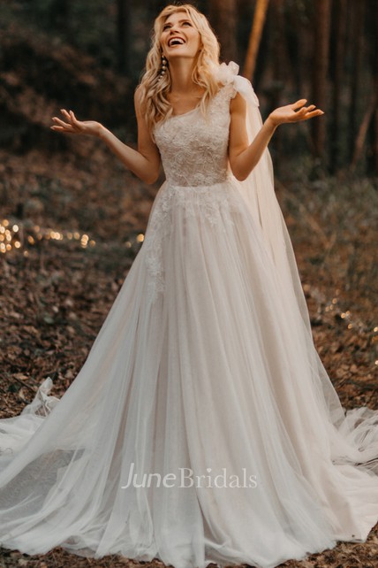 ワンピース BAU by Bride And You SHILOH Ribbon detailed lace long dress Plan your wedding with bride and you