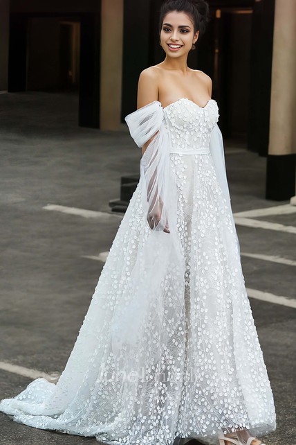 ★BAU by Bride And You★ LILLE Seethrough Puff shoulder ribb BRIDE AND YOU