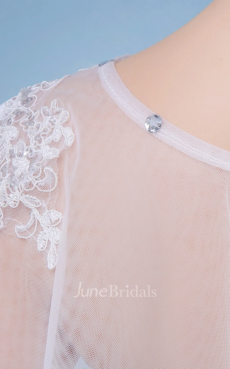 New Mesh Spring and Summer Diamond Lace Cape