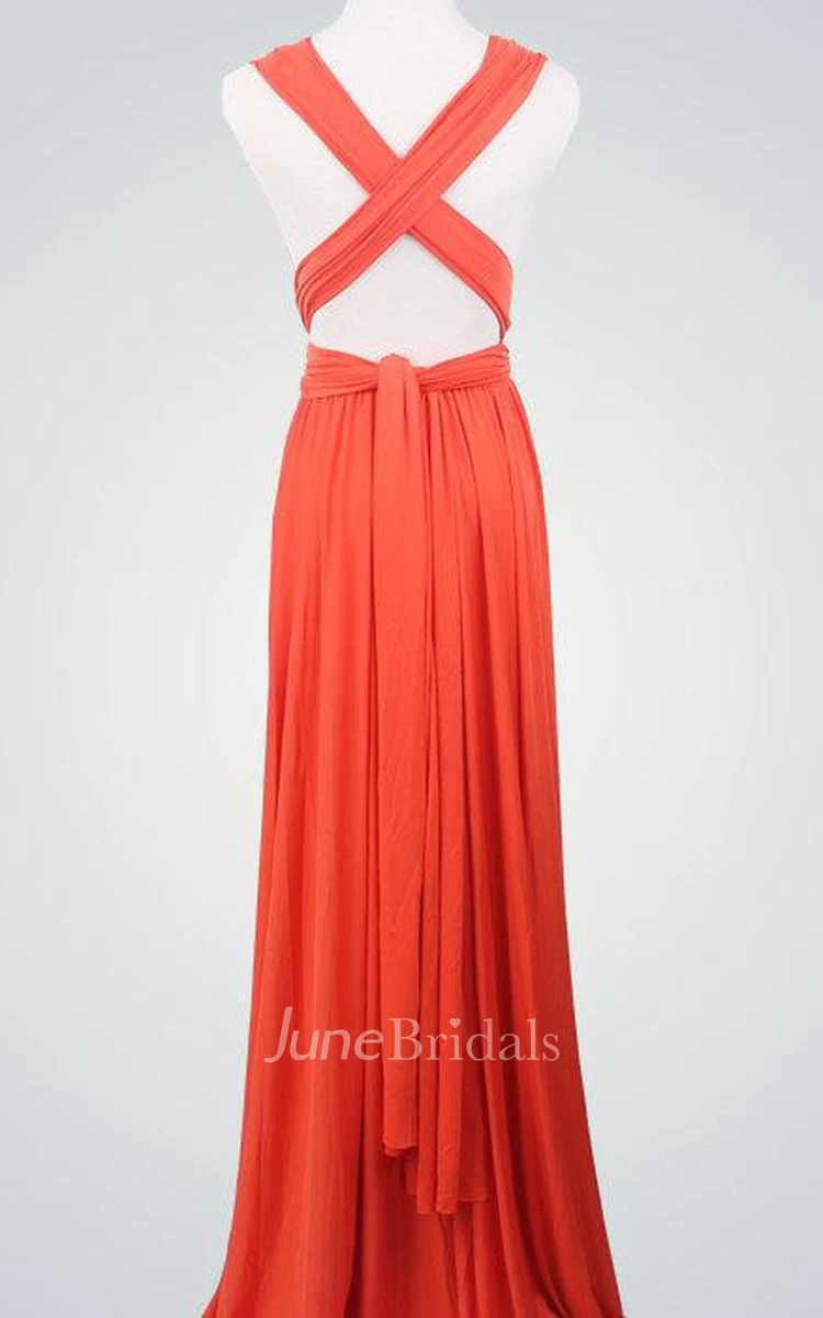 Coral Wrap Infinity Coral Bridemaids Convertible Wrap Dres Coral Prom Multiway Evening Long Wrap Dress