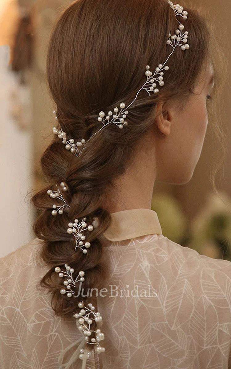 Western Style Bridal Headbands with Beads