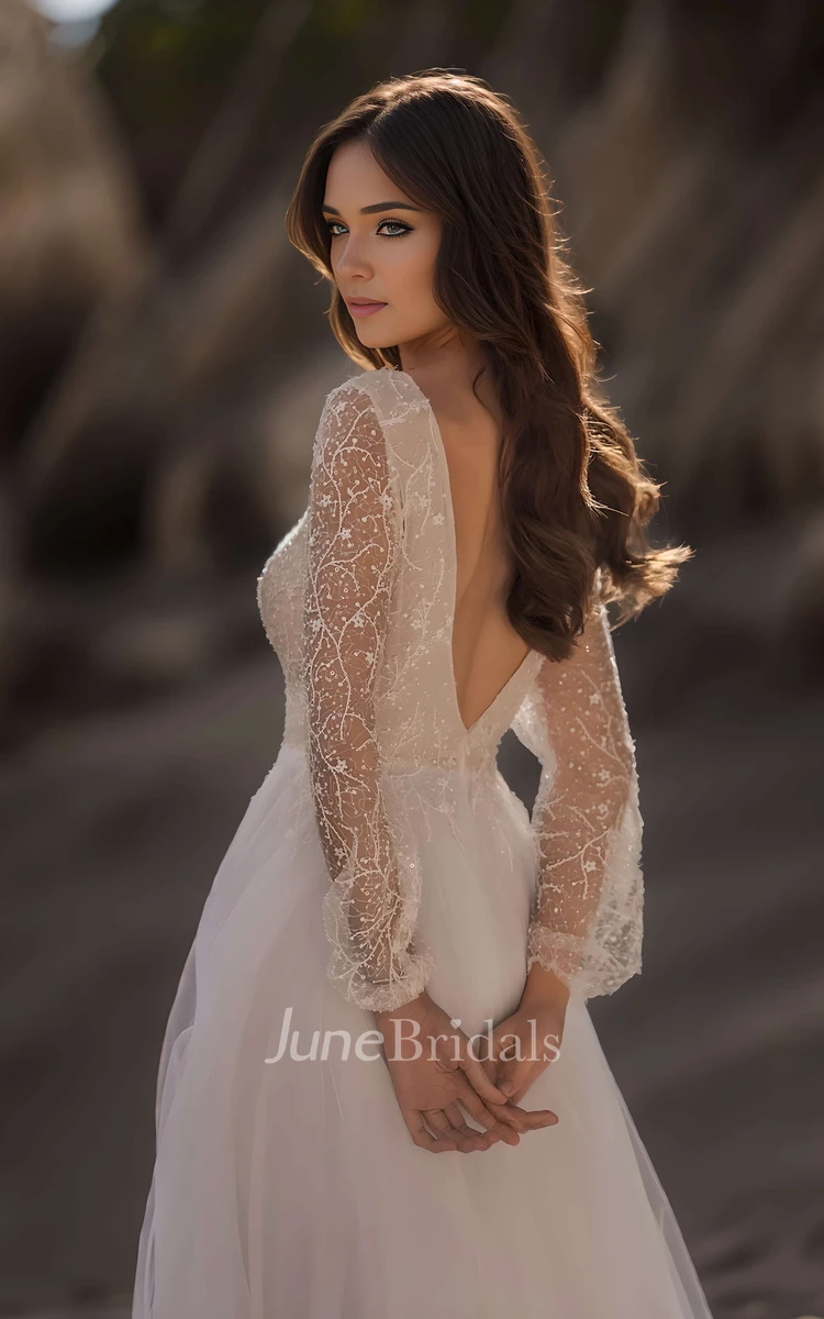 Boho Beach Spandex Sheath Column Caps Sleeve Plunging Wedding Dress Boho Beach Spandex Sheath Column Caps Sleeve Plunging Wedding Dress