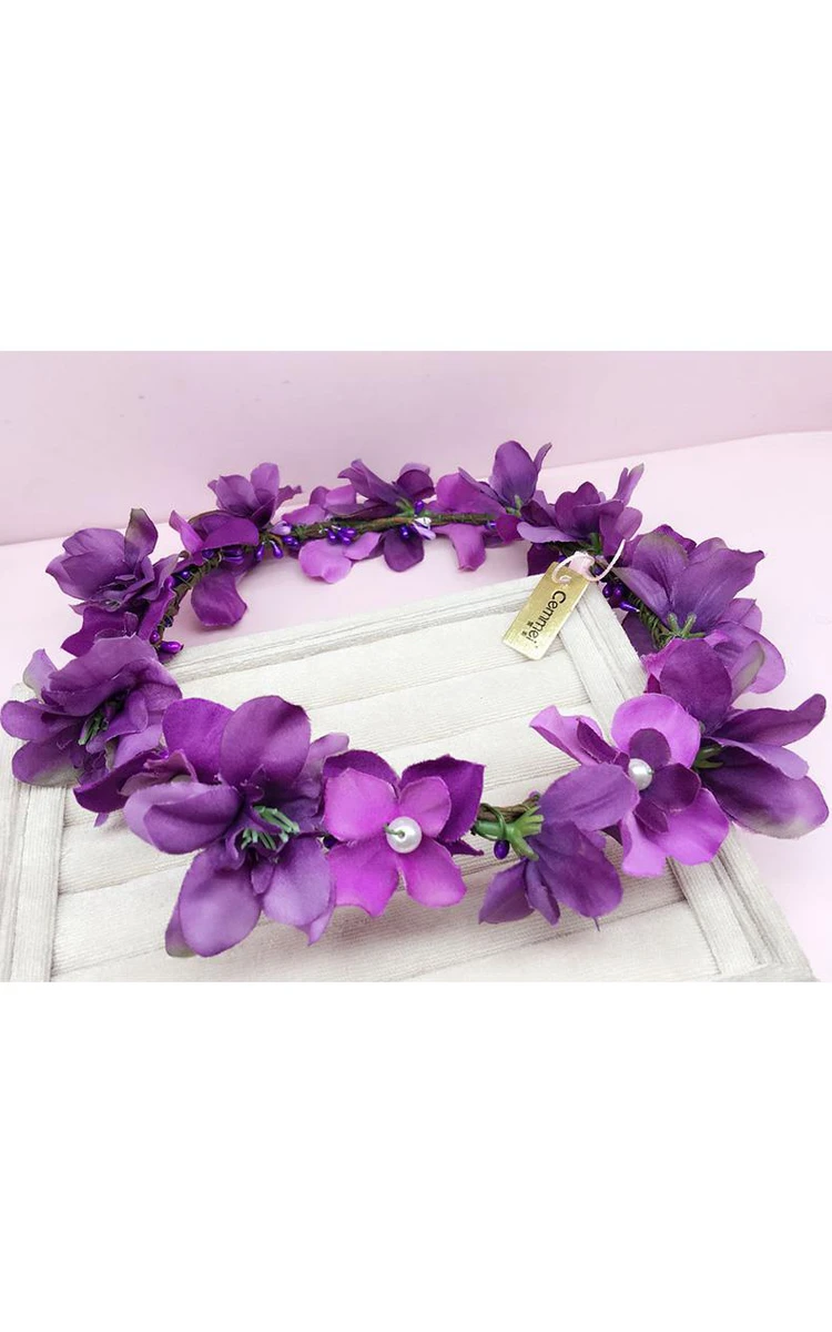 Flower Fairy Korean Flower Headdress Bride Wreath Heart Of The Female Flower Hair Wedding Holiday Jewelry