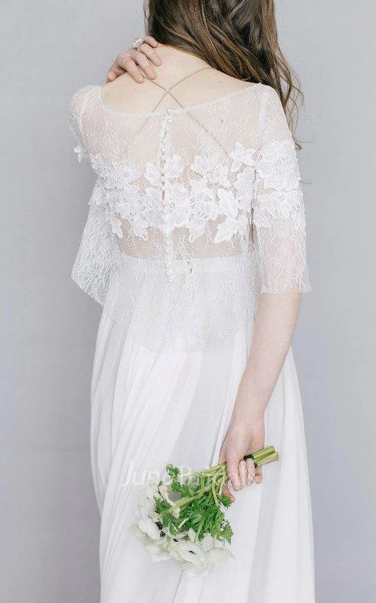 Wedding Ivis Couture Wedding Long Sleeved Wedding Milk Dress