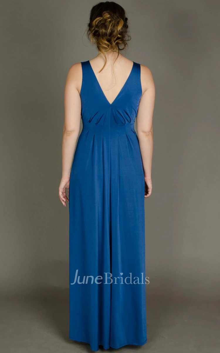 Blue Maxi With Suture Seams Designer Evening Evening Gown Bridesmaid Prom Cocktail Sexy Dress