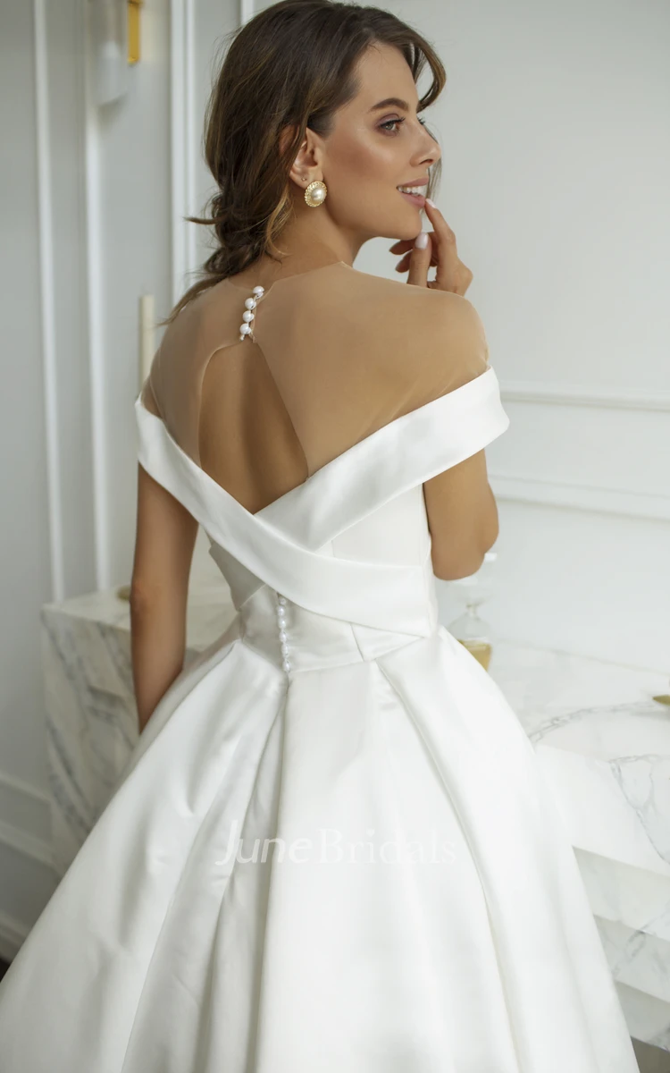 Criss Cross Back Wedding Dress